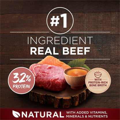 Purina ONE True Instinct Dry Dog Food for Adults, High Protein with Real Beef & Salmon