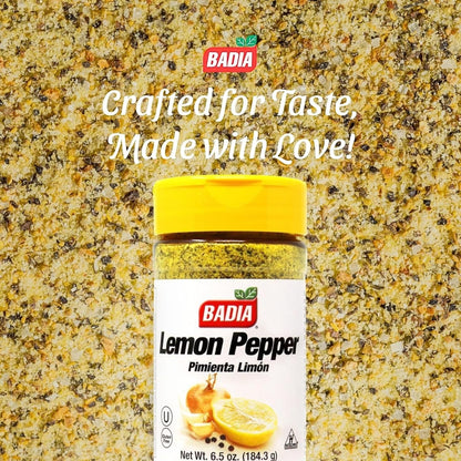 Badia Lemon Pepper Seasoning, 24 oz - Pepper, Garlic & Onion, Zesty Citrus Blend for Chicken, Seafood & Vegetables
