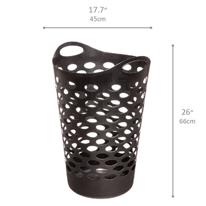 Mainstays Flex Carrying Handles Laundry Hamper, Black, Adult