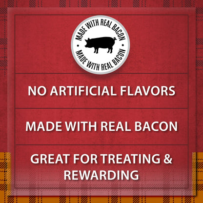 Ol'Roy Bark'n Bac'n Dog Treats with Real Bacon Chews, 25 oz Box (2 Count)