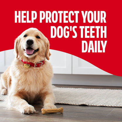 Milk Bone Brushing Chews Original Chicken Flavor Daily Dental Dog Treats, Large, 33.7 oz Bag