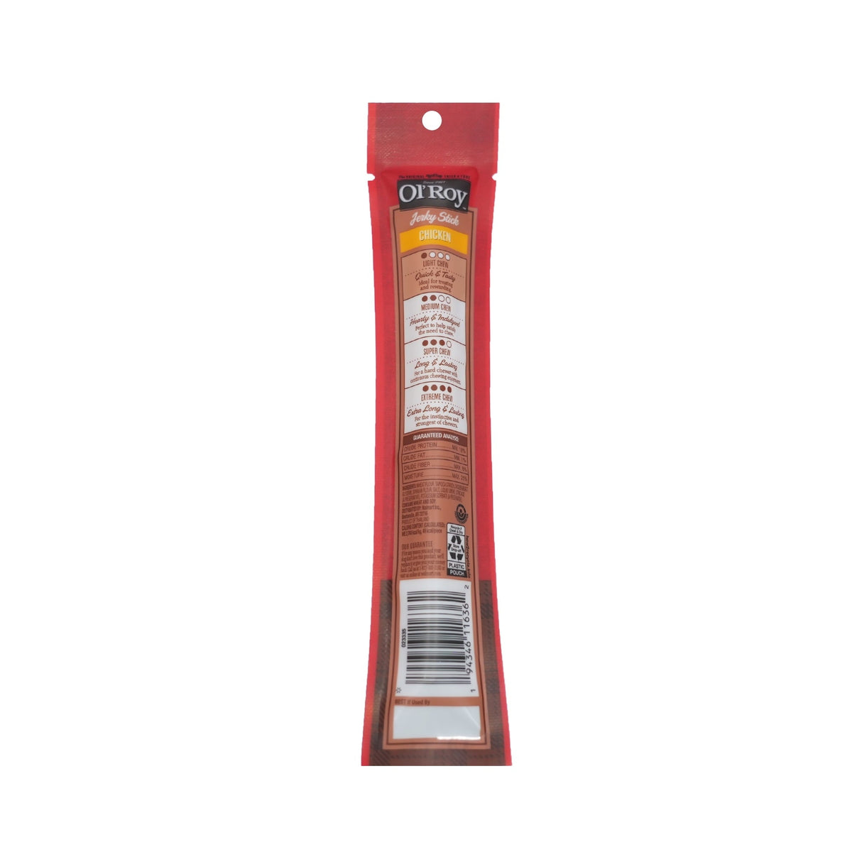 Ol' Roy 1 Count Chicken Stick, 0.63oz, Dry Training Treats for Any Size Dogs.