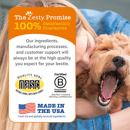Zesty Paws Flea and Tick Shampoo for Dogs, 16 oz