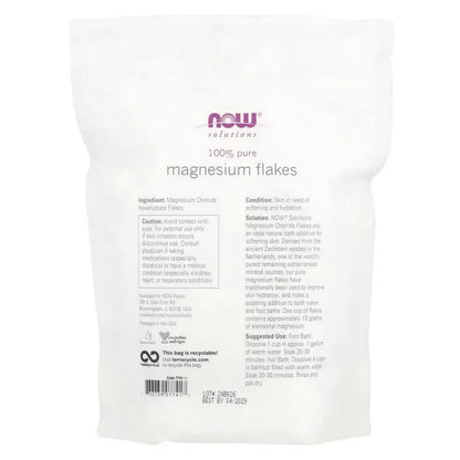 NOW Foods, Solutions, Magnesium Flakes