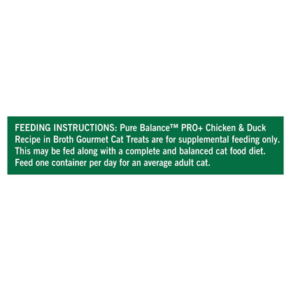 (12 pack) Pure Balance Pro+ Indoor Chicken & Duck Recipe in Broth, 1.4 oz