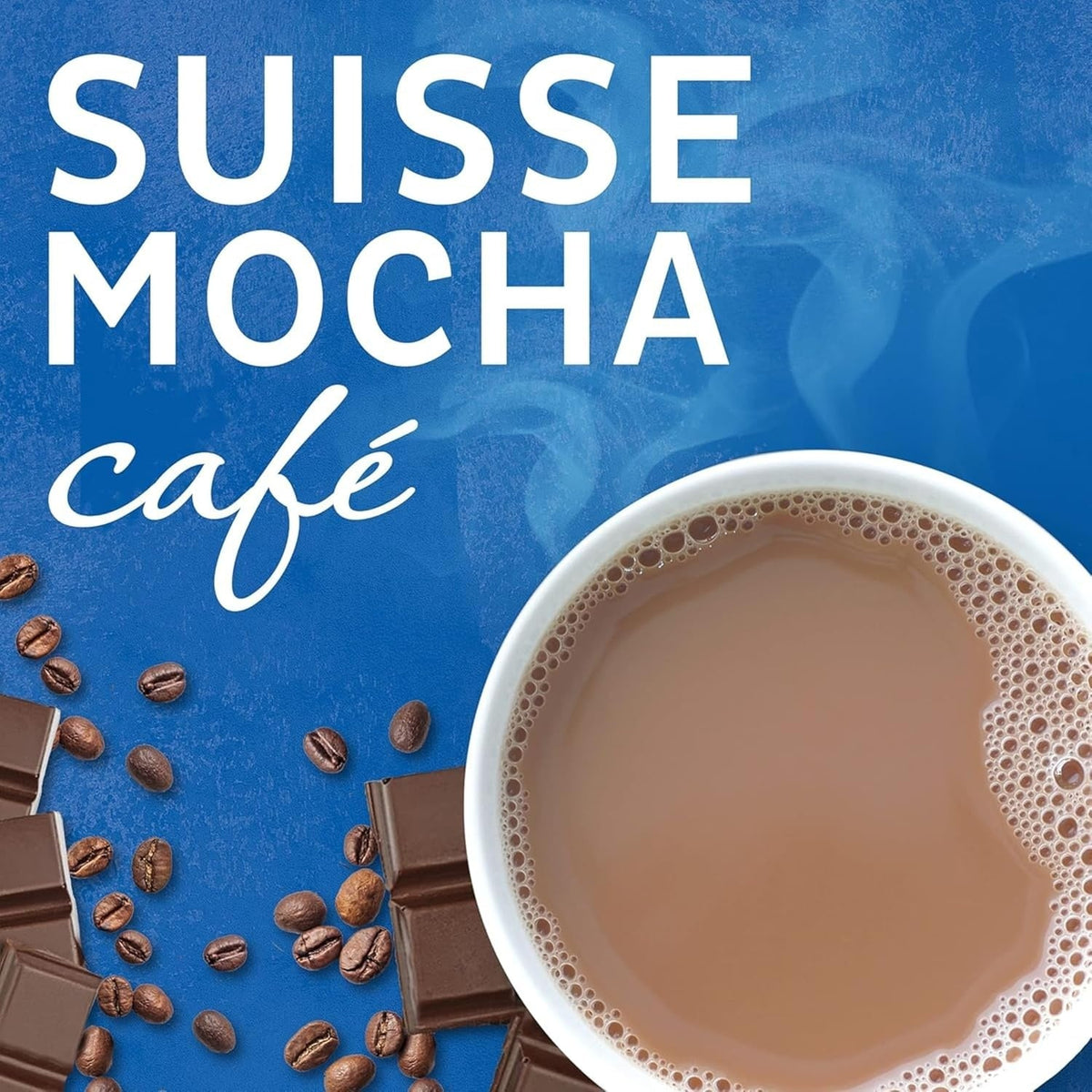 Maxwell House Instant Cafe-Style Beverage Mix, Easy to Prepare, 1 Canister, for Quick Morning Coffee or Afternoon Treat, Suisse Mocha Cafe, Kosher Dairy, 7.2 oz