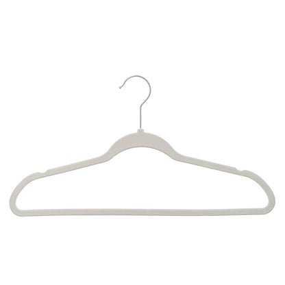 Better Homes & Gardens Velvet Adult Clothing Hangers, Beige, Non-Slip, Space Saving, 30 Count