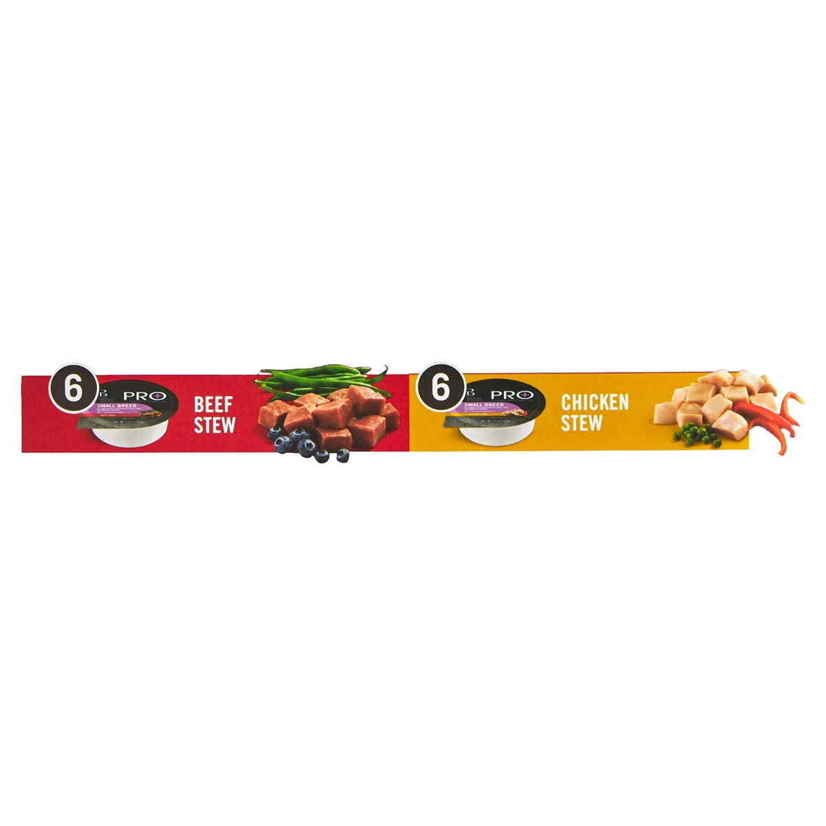 Pure Balance Pro Beef Stew & Chicken Stew for Small Breeds Wet Dog Food 3.5 oz