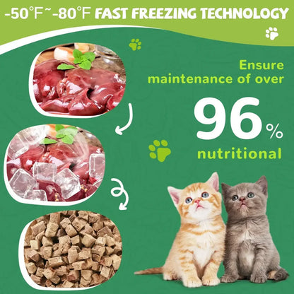 PAWUP Chicken Liver Freeze Dried Dog and Cat Treats, Single Ingredient, Grain Free, No Additives, High Protein Dog Toppers for Training, 4.6oz