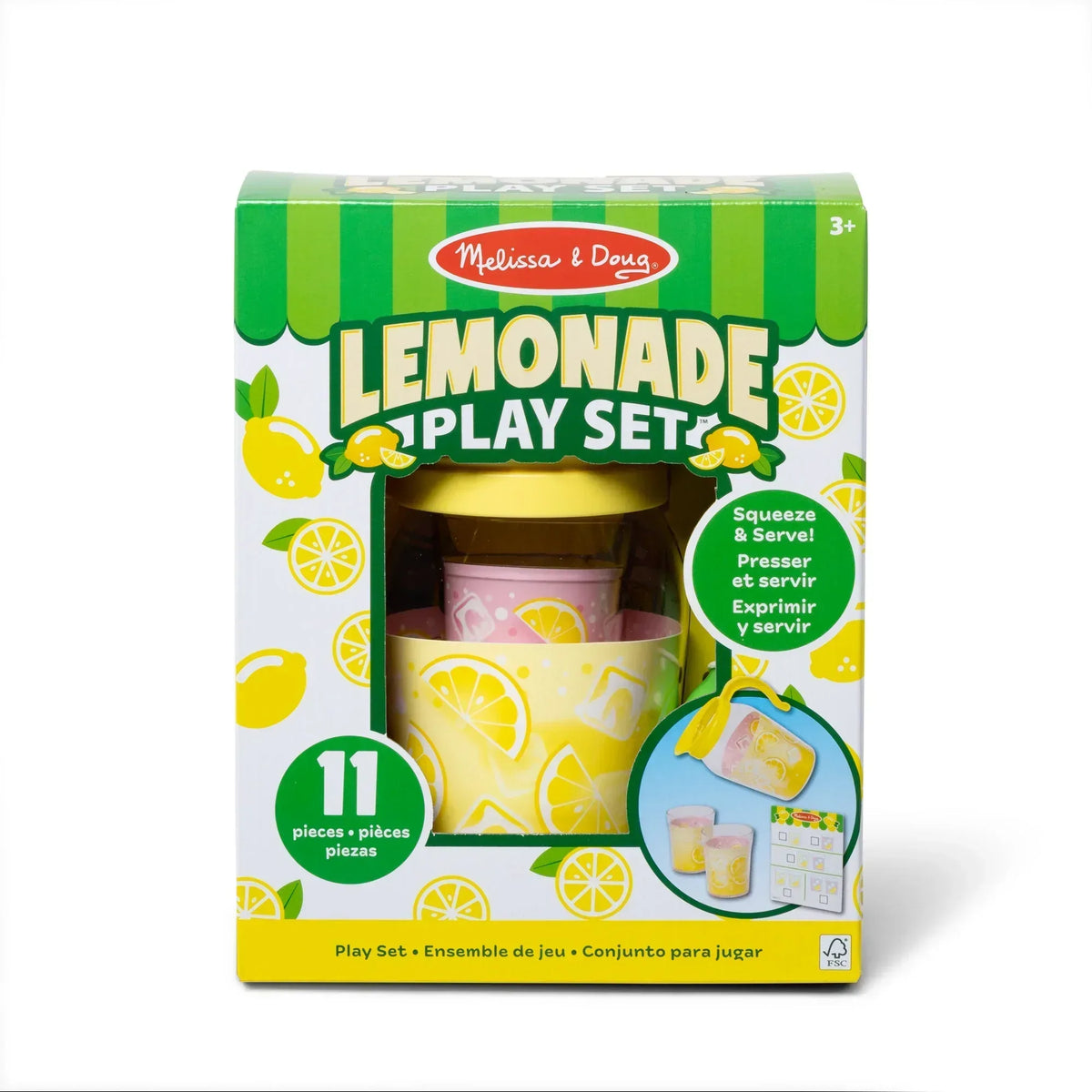 Melissa & Doug Lemonade Pretend Play Food and Drink Toy for Toddlers, Preschoolers, and Kids Ages 3+ - FSC Certified