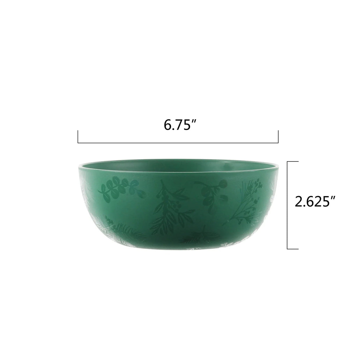 Mainstays 12-Piece Plastic Etched Holly Dinnerware Set, Green
