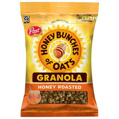 Honey Bunches of Oats Honey Roasted Granola Cereal with Whole Grains, Resealable 11 oz Bag