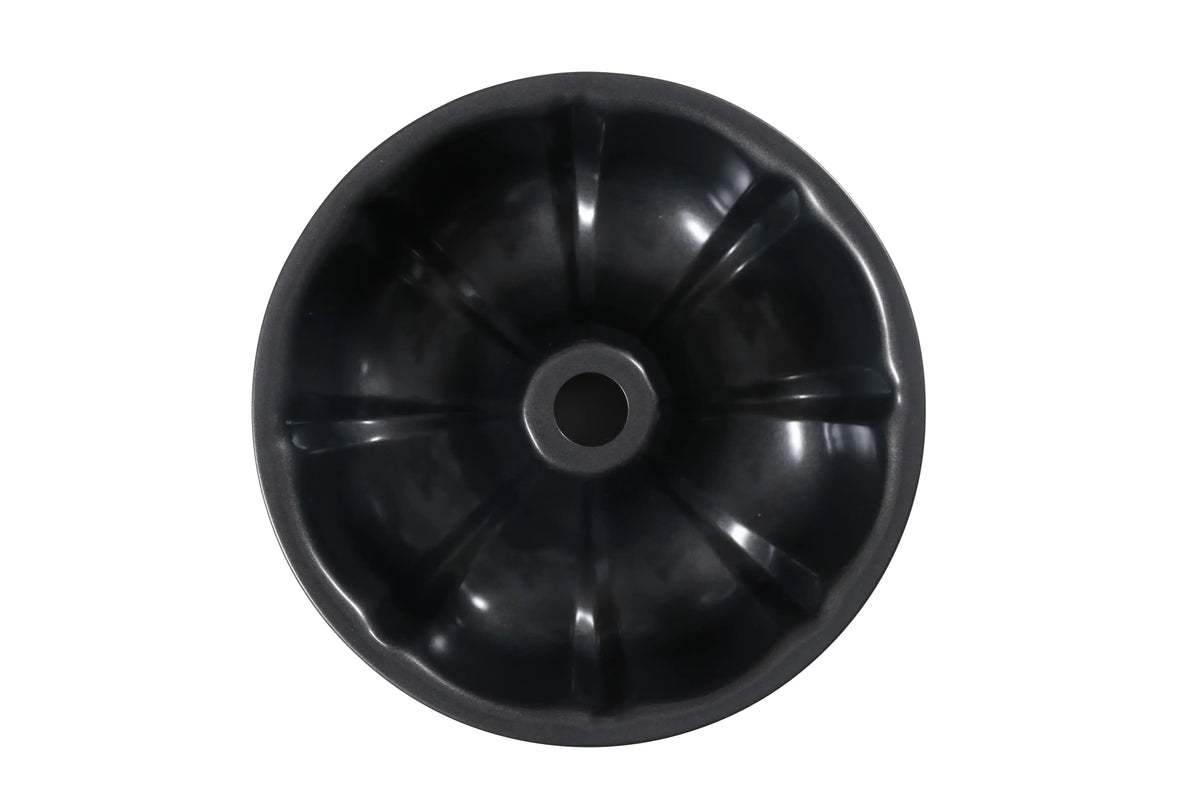 Mainstays 10" Round Nonstick Carbon Steel Fluted Cake Pan, Gray