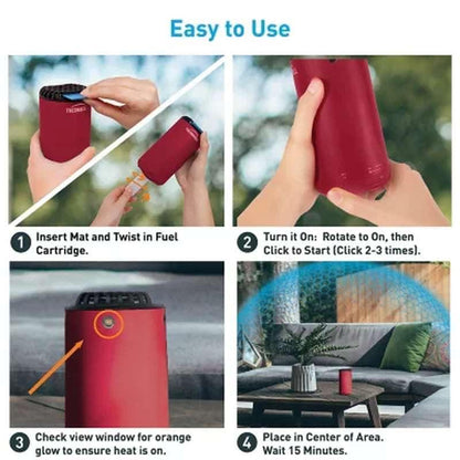 Thermacell Patio Shield Mosquito Repeller, Bonus Pack with 48 Hours of Mosquito Protection (Assorted Colors)