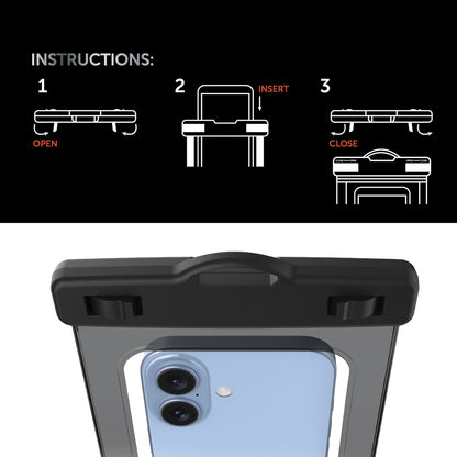 Body Glove Tidal Waterproof Phone Pouch - Black/Clear