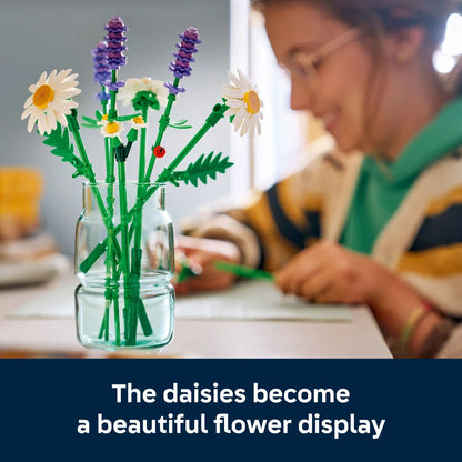 LEGO Botanicals Daisies Building Toy - Easter Gift for Kids & Adults, Ages 9+ - Kids Room Decor for Shelf or Desk, Girls & Boys - 11508