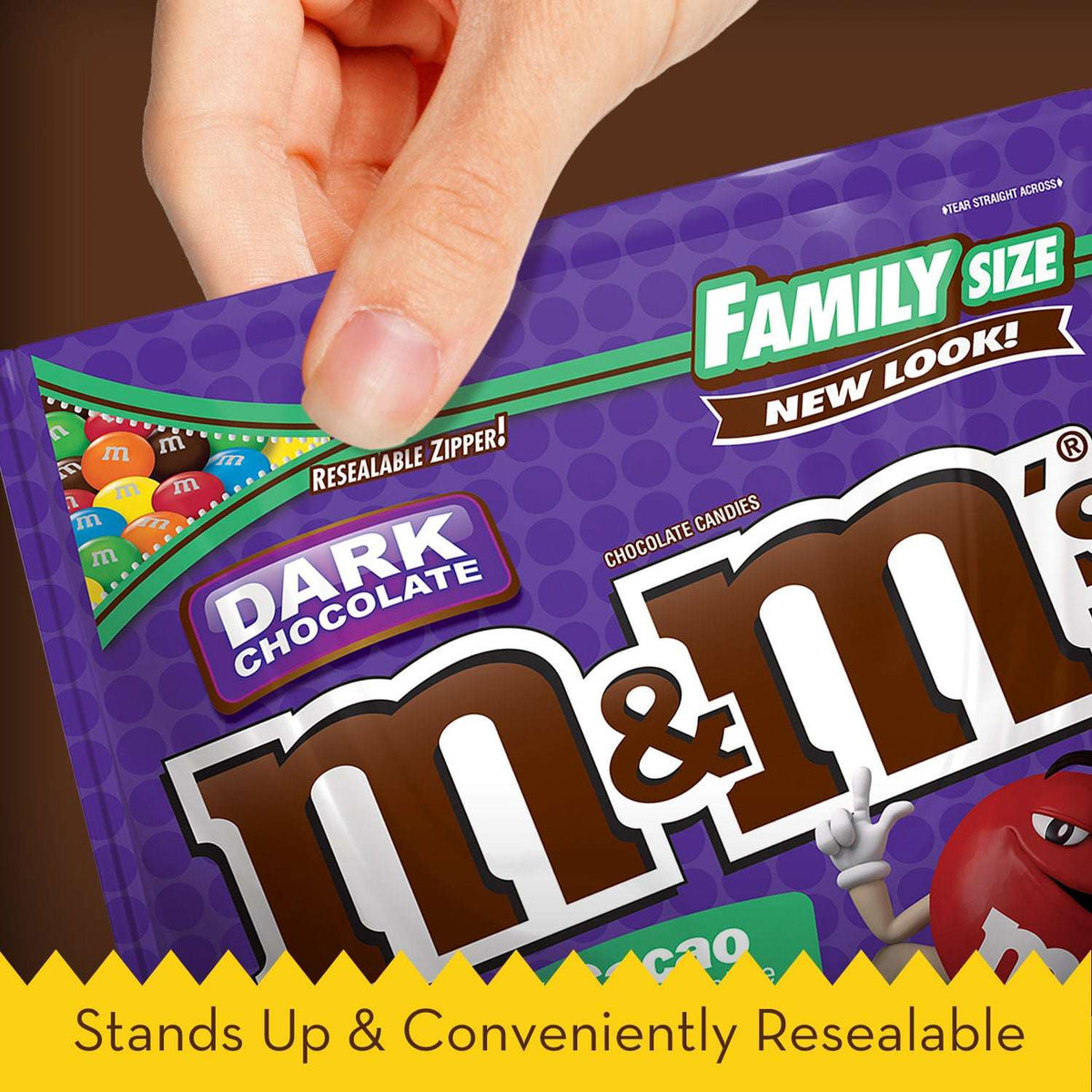 M&M's 50% Cacao Dark Chocolate Candy - 18 oz Bag