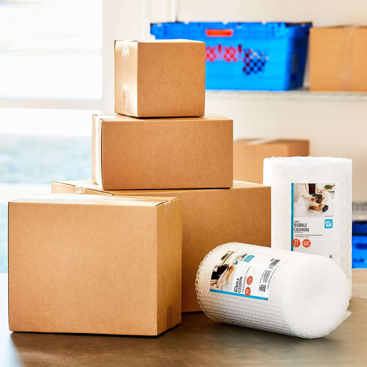 Pen+Gear Large Shipping Boxes, 15L x 12W x 10H