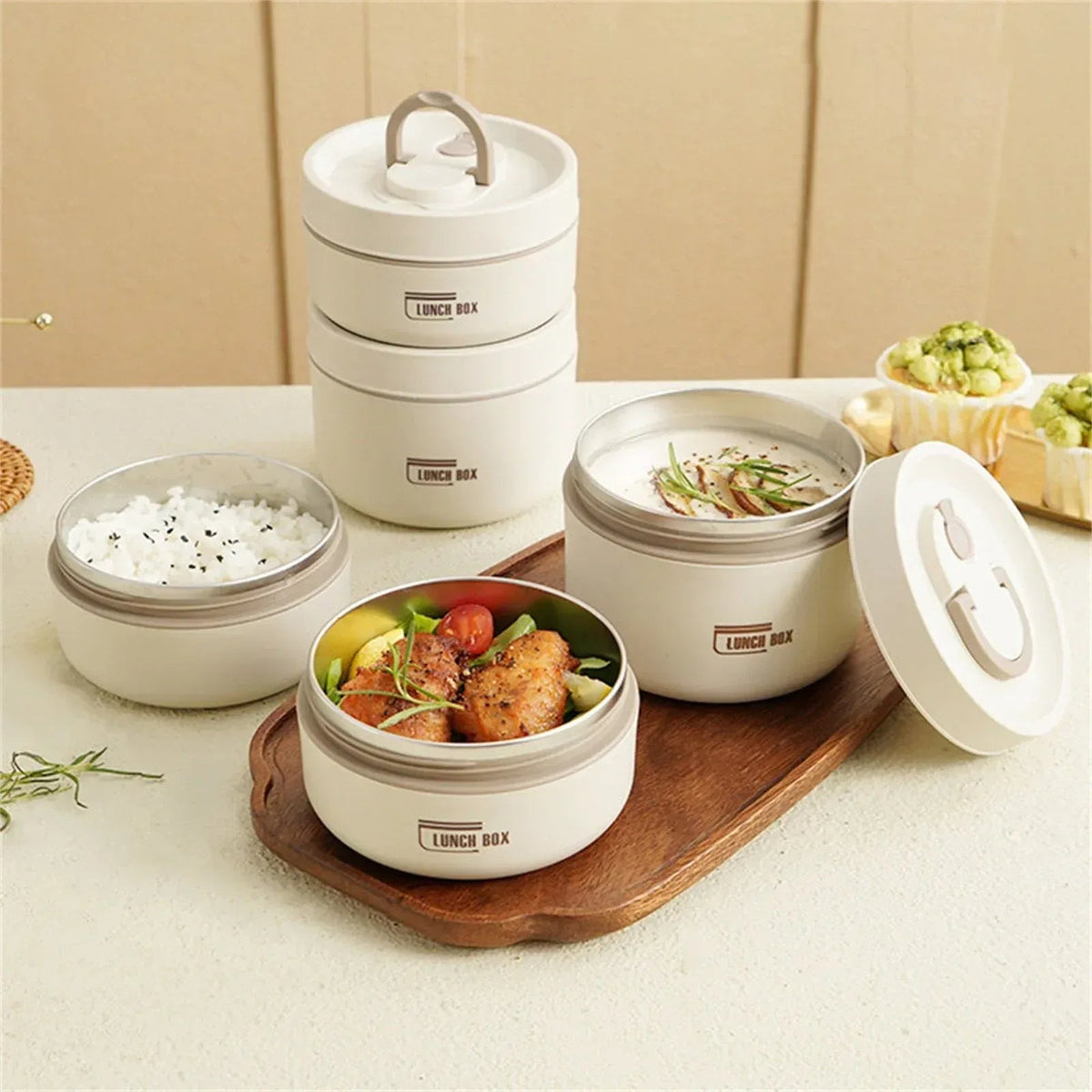 Stainless Steel insulated Lunch Box,Square Thermos Hot Food Container,Nsulated Sandwich Container,insulated Snack Containermini insulated Food Jar,Multi Function Food Container for Preserving Food