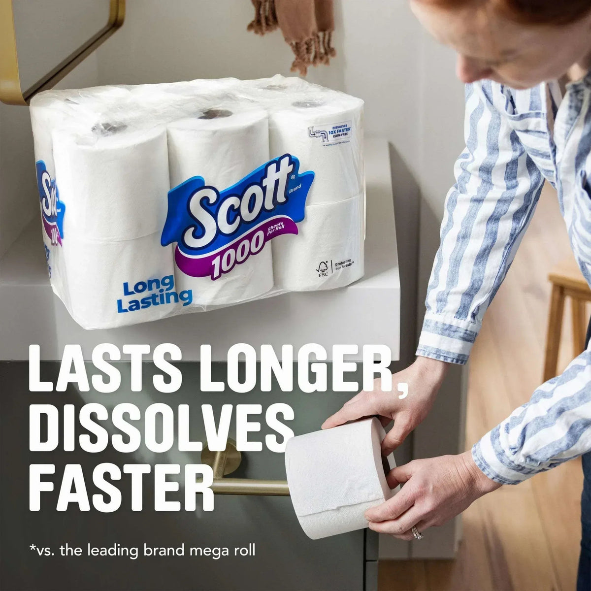 Scott 1000 Toilet Paper, 36 Rolls, 1,000 Sheets per Roll
