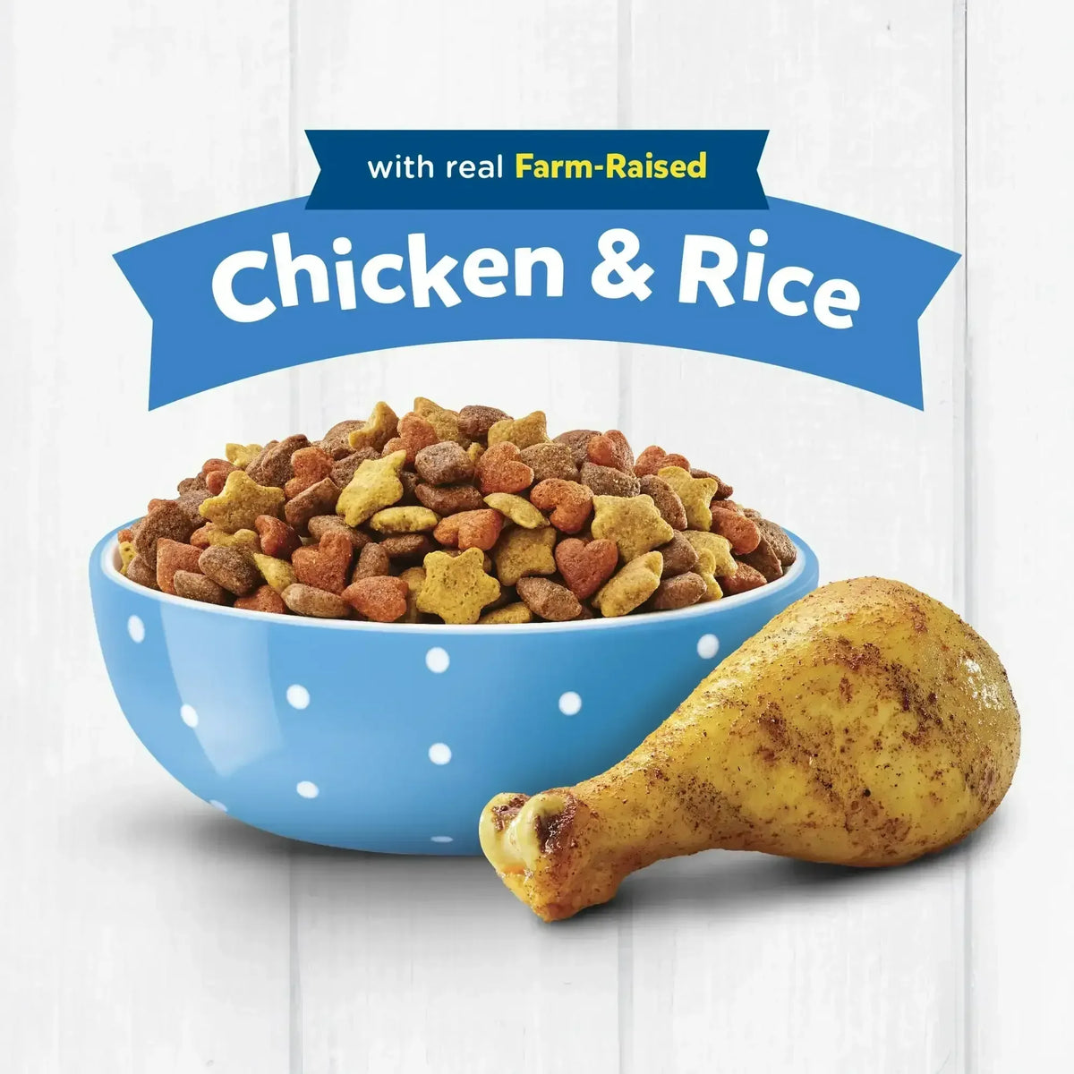 Purina Puppy Chow Complete Dry Dog Food, High Protein Farm-Raised Chicken & Rice, 15 lb Bag