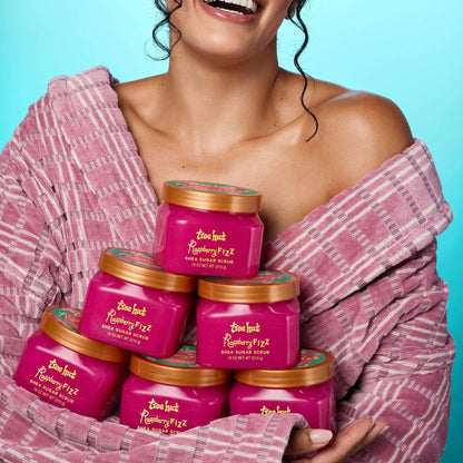 (3 pack) Tree Hut Raspberry Fizz Shea Butter Sugar Body Scrub, 18 oz