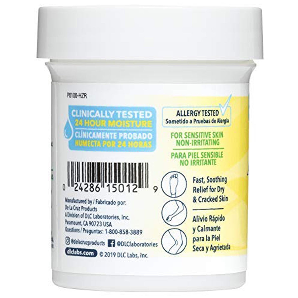 De La Cruz Arnica Salve Moisturizer for Cracked Skin, for Dry and Cracked Hands, Elbows and Feet, 2 oz Jar