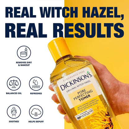 (3 pack) Dickinson's Pore Perfecting Witch Hazel Toner, 16 fl oz
