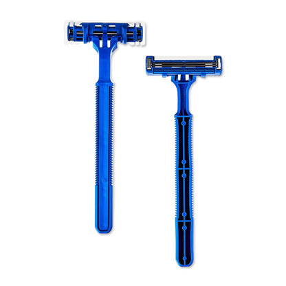 (3 pack) Equate 2-Blade Disposable Razors, Blue, 12 Count