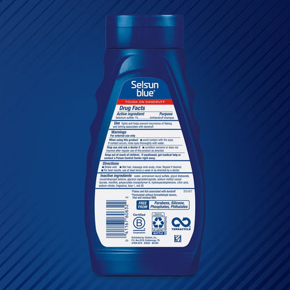 (3 pack) Selsun Blue Medicated Antidandruff Shampoo, 11 fl. oz.