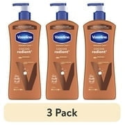 (3 pack) Vaseline Cocoa Radiant Body Lotion Cocoa for Dry Skin Cocoa Radiant Lotion Made with Ultra-Hydrating Lipids and Pure Cocoa Butter for a Long-Lasting, Radiant Glow, 20.3 Fl oz
