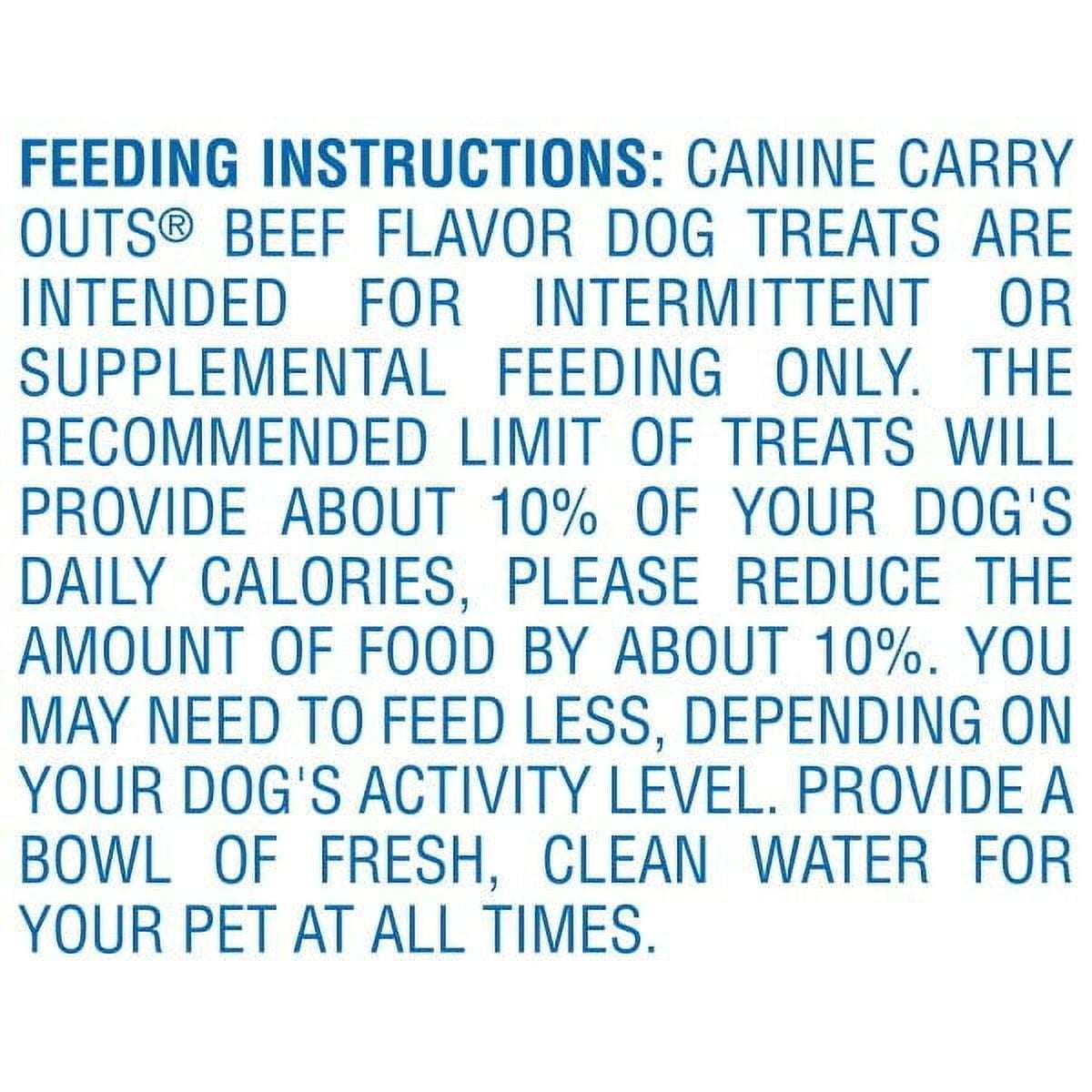 Canine Carry Outs Beef Flavor Dog Treats