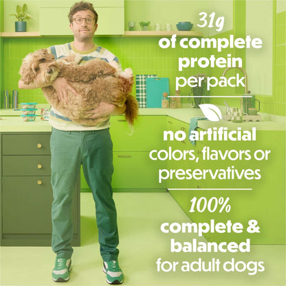 (4 pack) Purina Beneful Freshly Prepared Blends Wet Dog Food with Turkey, Sweet Potatoes, Brown Rice and Spinach, 10 oz Tub