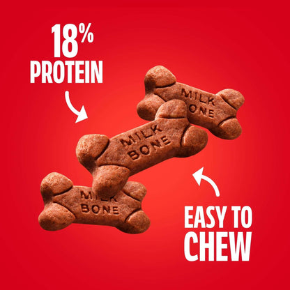 Milk Bone Soft & Chewy Dog Treats, Made with Real Beef & Filet Mignon, 25 oz Canister