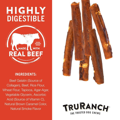 (5 pack) TRURANCH Collagen Rolls - 6" Collagen Rolls for Dogs - Long Lasting Healthy Joint Support Dog Treat - Rawhide Alternative - Skin & Coat Health - Made with Real Beef, 1 Bag, 4 Count