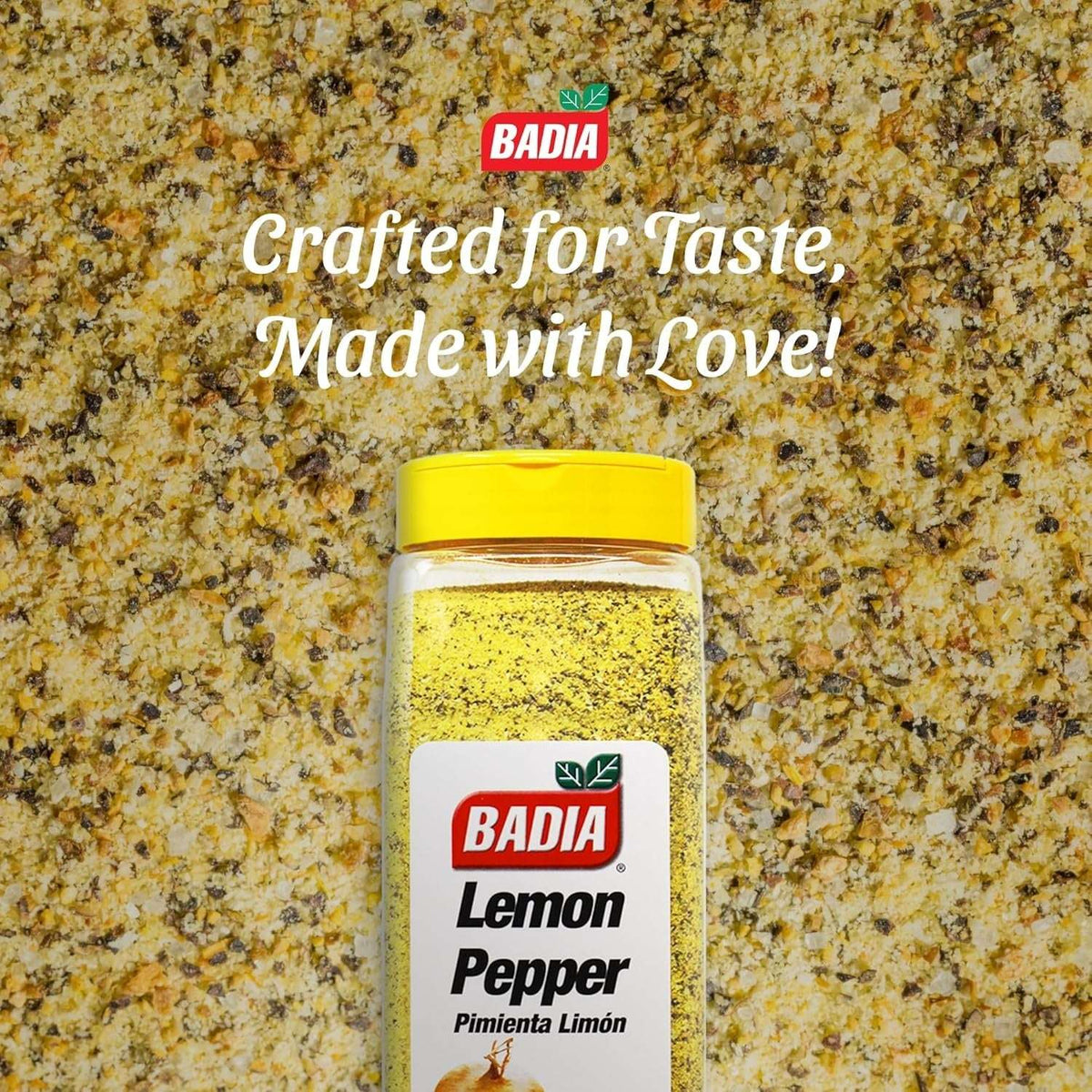 Badia Lemon Pepper Seasoning, 24 oz - Pepper, Garlic & Onion, Zesty Citrus Blend for Chicken, Seafood & Vegetables