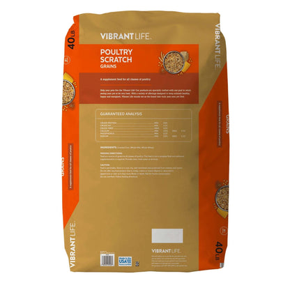 Vibrant Life Poultry Scratch Grains, 40 lb Bag