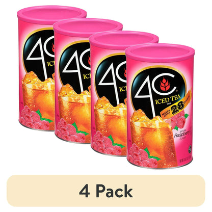 4C Sweetened Ice Tea Mix, Raspberry, 66.1 oz