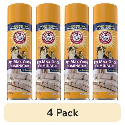 ARM & HAMMER Pet Max Odor Eliminator Foam for Carpet and Upholstery, Sunburst Fresh Scent, 15 oz