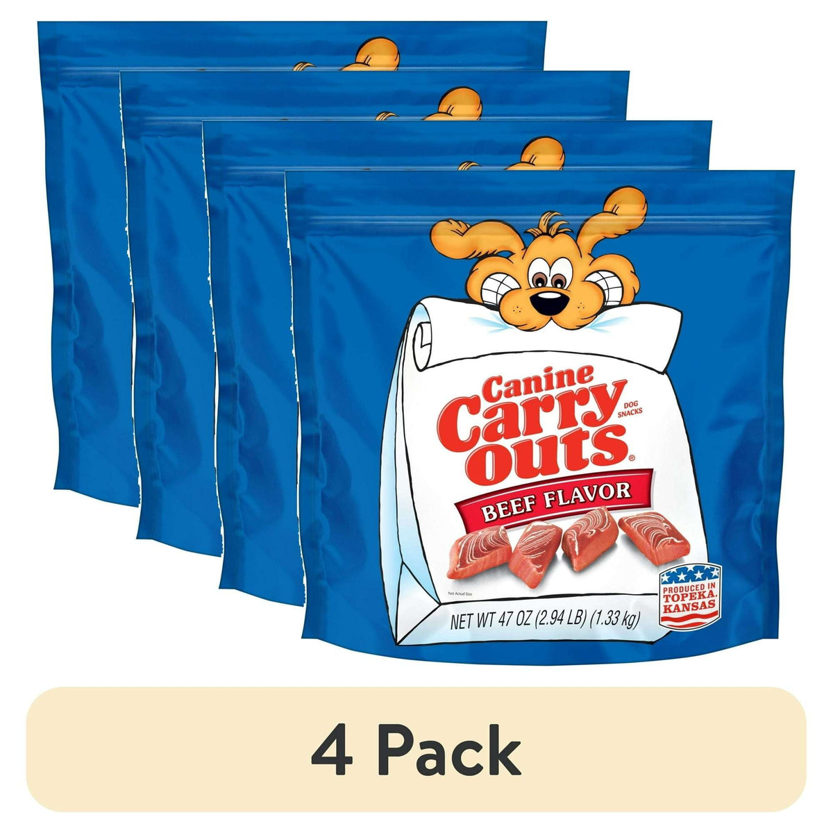 Canine Carry Outs Beef Flavor Dog Treats