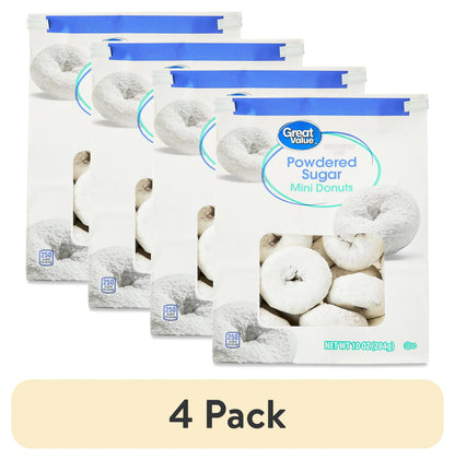 Great Value Powdered Sugar Mini Donuts, 10 oz