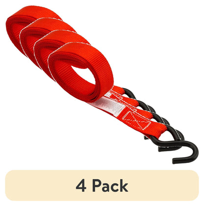 Hyper Tough 1 inch by 10 feet 300 lbs. S-Hook Cam Buckle Strap Tie Down