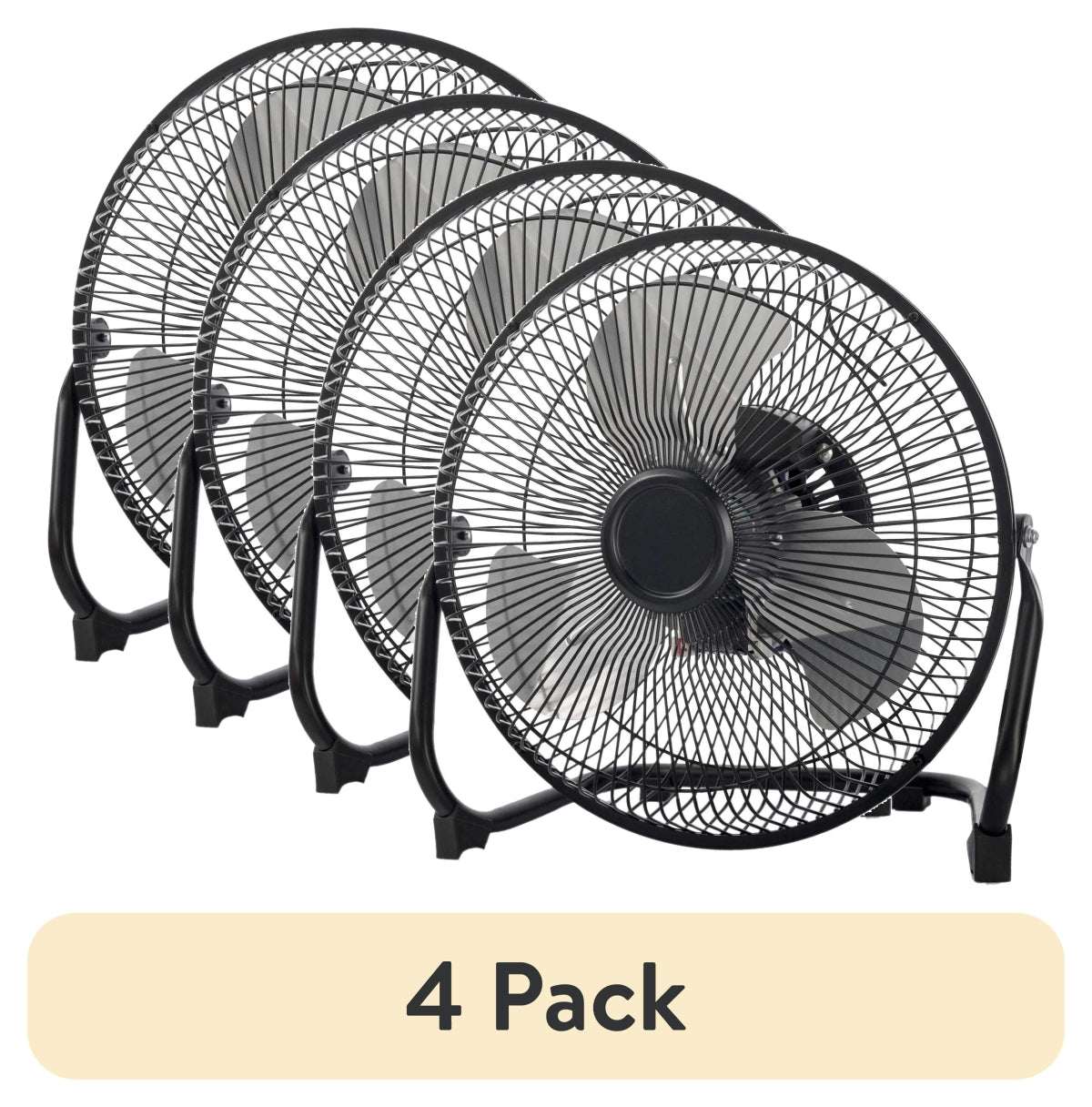 Mainstays 9 Inch High Velocity Metal 3-Speed Fan with 360-Degree Tilt and Wall Mount
