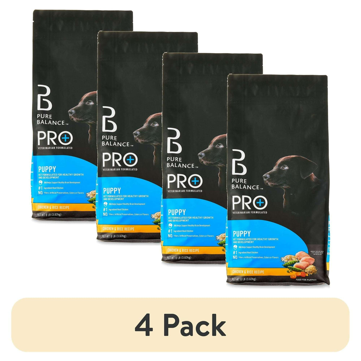 Pure Balance Pro+ Puppy Chicken & Rice Recipe Dry Dog Food for Puppies