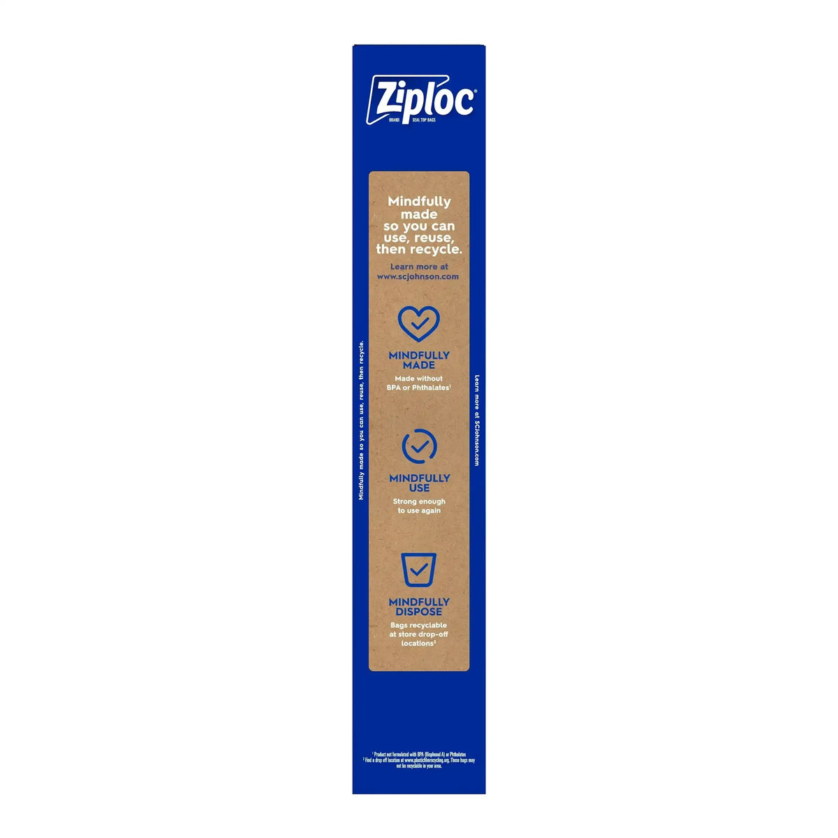 Ziploc Seal Top Freezer Bag, 2-Gallon, 10-count, 3-pack