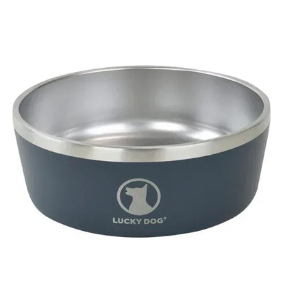 Lucky Dog Indulge 5, Double Wall 5 Cup Stainless Steel Dog Bowl, 2-pack