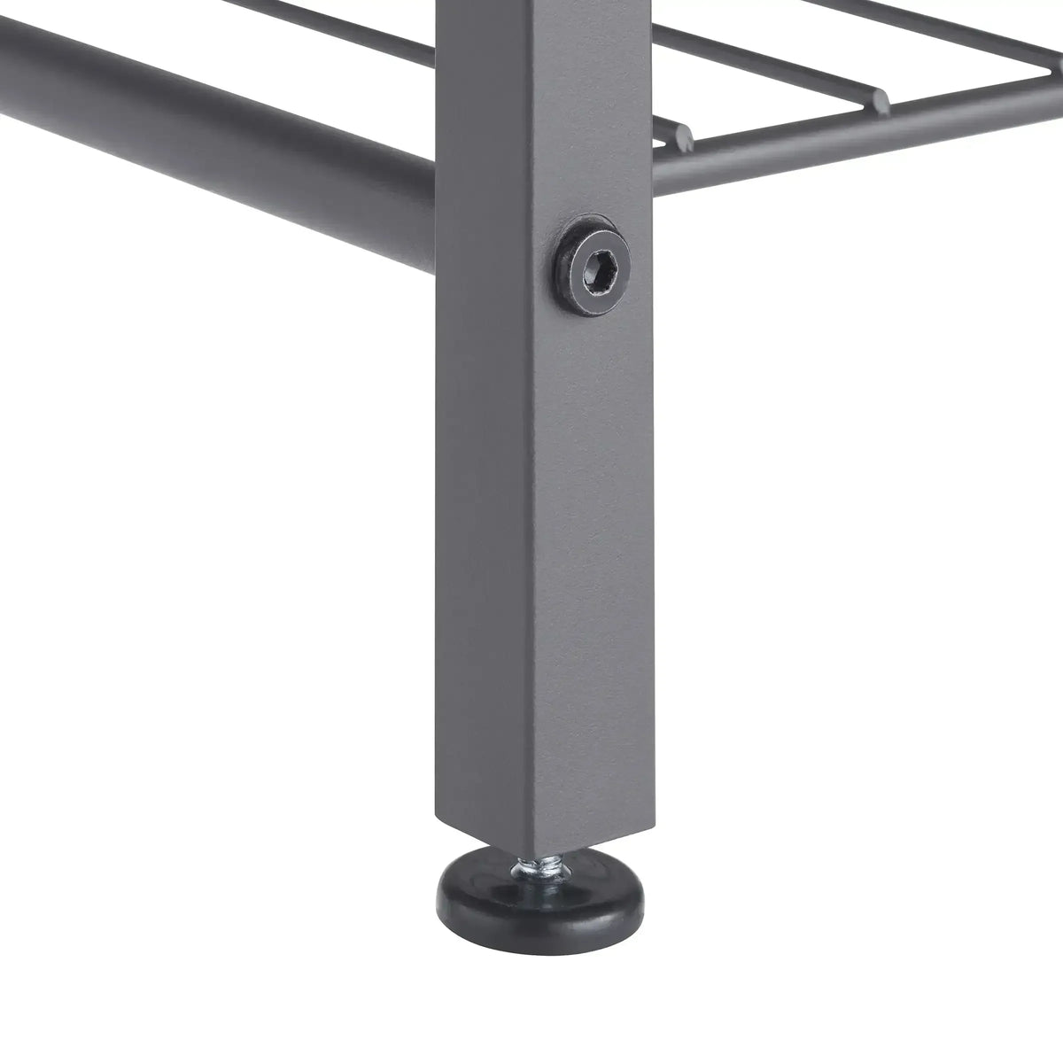 TRINITY 4-tier Shoe Rack with Console Top, Dark Gray