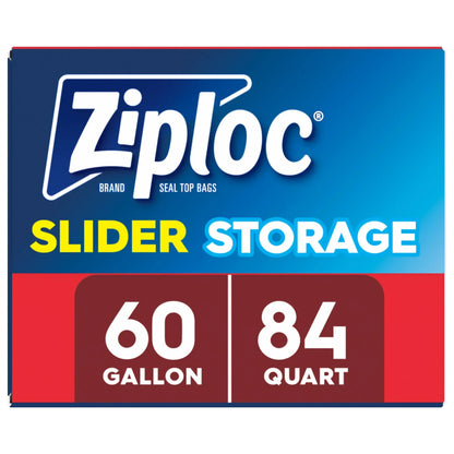 Ziploc Slider Storage Bag, Variety Pack, 144-count
