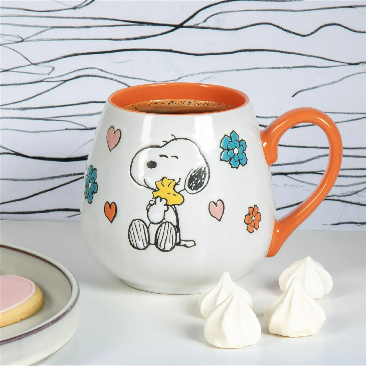 Peanuts Mother Baby Orange 20oz Ceramic Mug