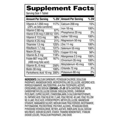Equate Complete Multivitamin/Multimineral Supplement Tablets, Adults, 200 Count, Compare to Centrum® Adults